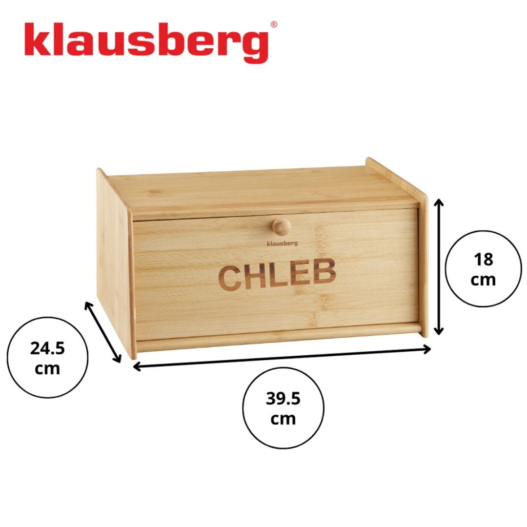 CHLEBAK POJEMNIK BAMBUSOWY NA PIECZYWO KLAUSBERG KB-7934 - obrazek 6