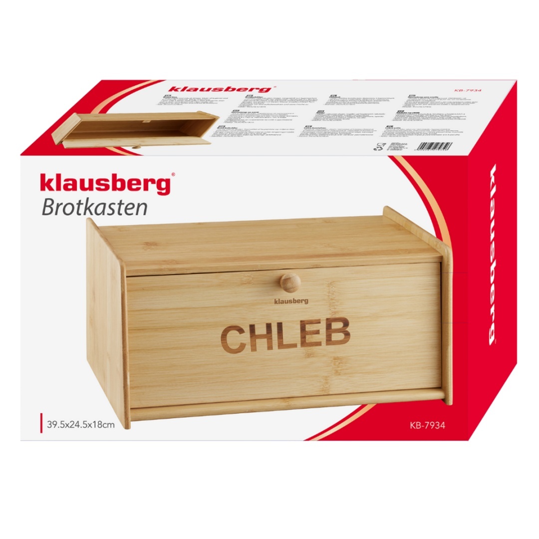 CHLEBAK POJEMNIK BAMBUSOWY NA PIECZYWO KLAUSBERG KB-7934 - obrazek 9