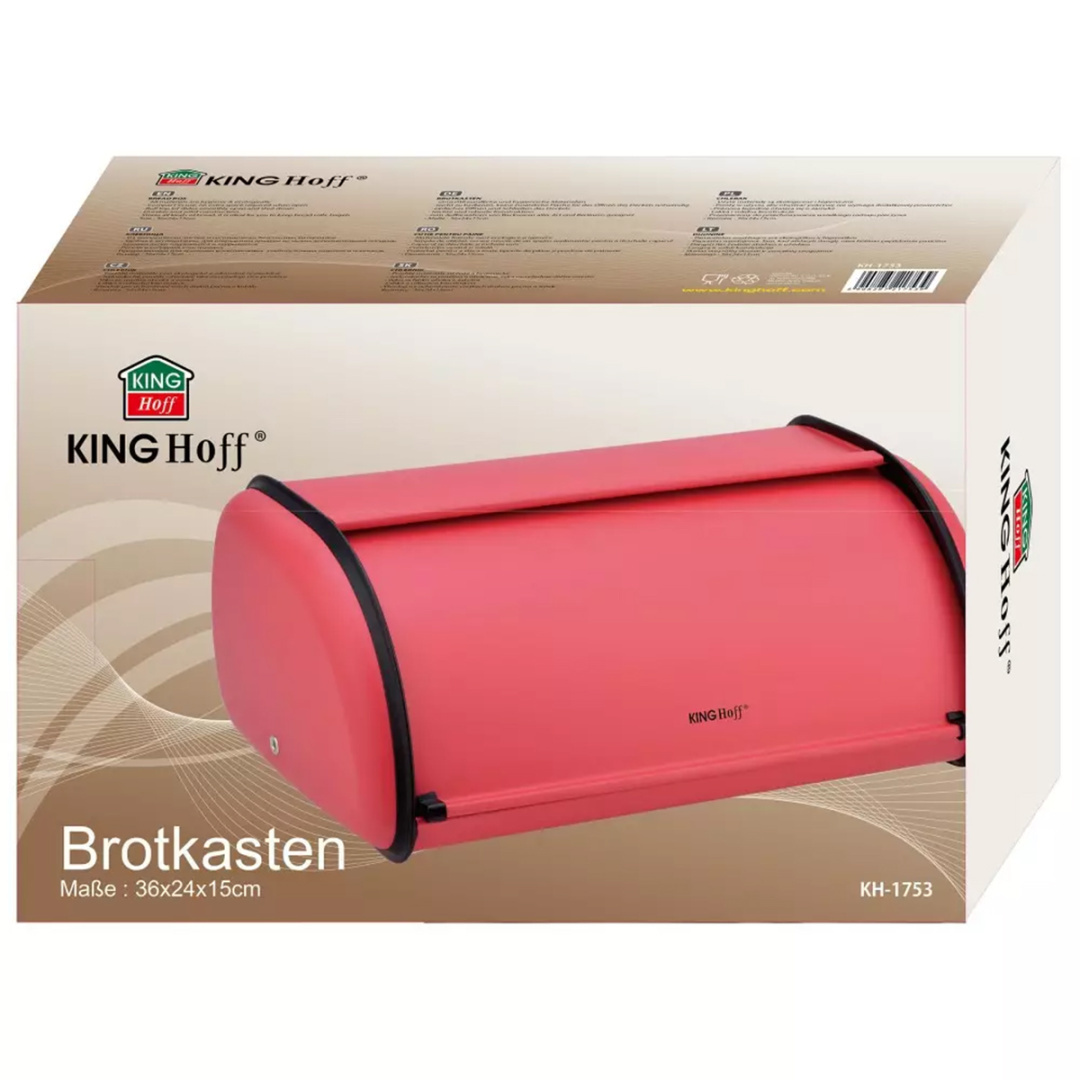 CHLEBAK STALOWY KINGHOFF KH-1753 czerwony - obrazek 5
