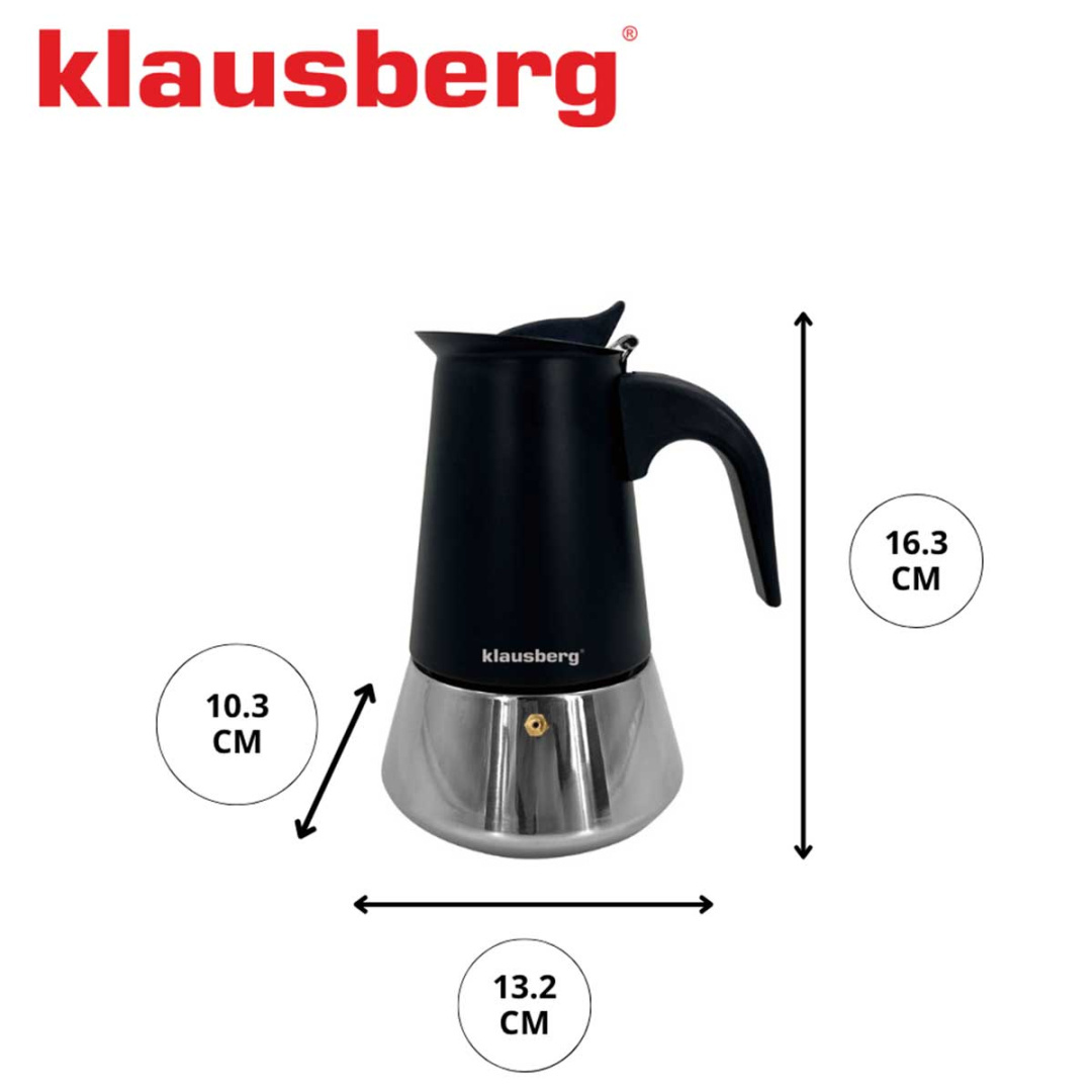 KAWIARKA ZAPARZACZ DO KAWY 200ml KLAUSBERG KB-7844 INDUKCJA - obrazek 6