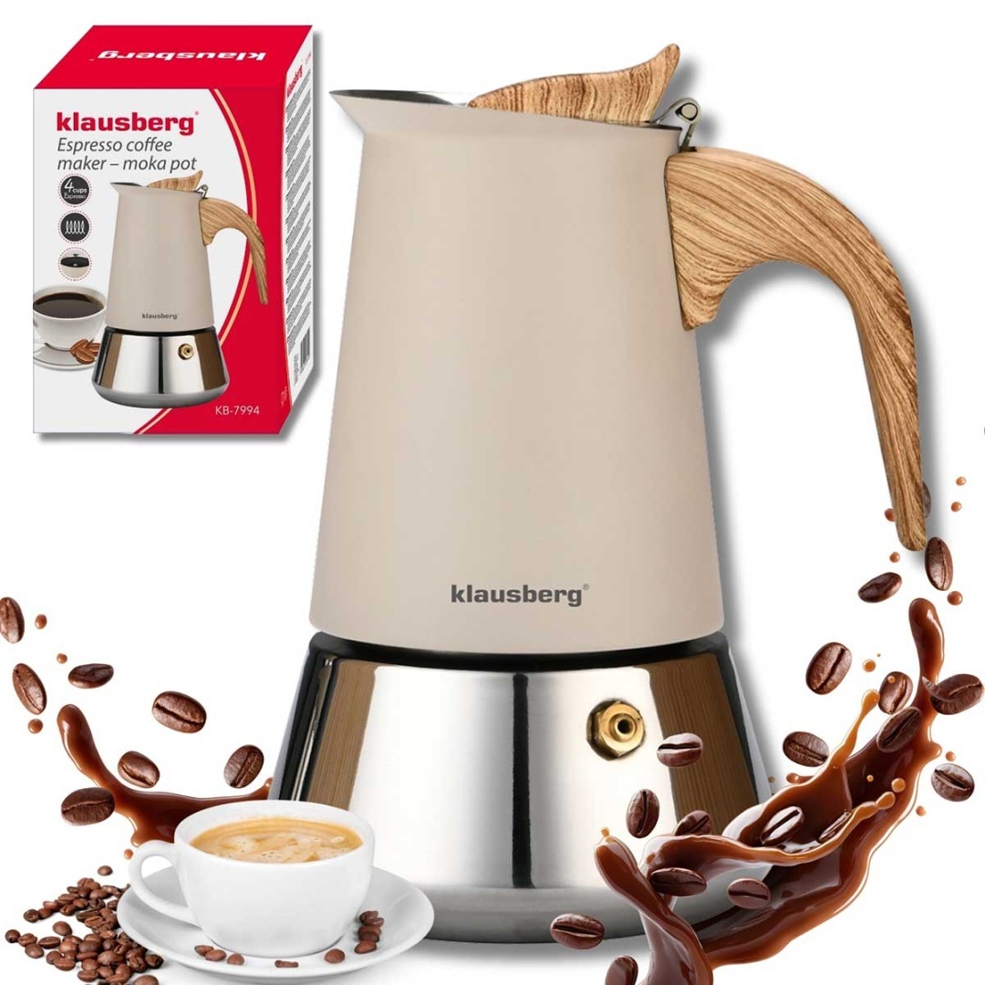 KAWIARKA ZAPARZACZ DO KAWY 200ml KLAUSBERG KB-7994 INDUKCJA