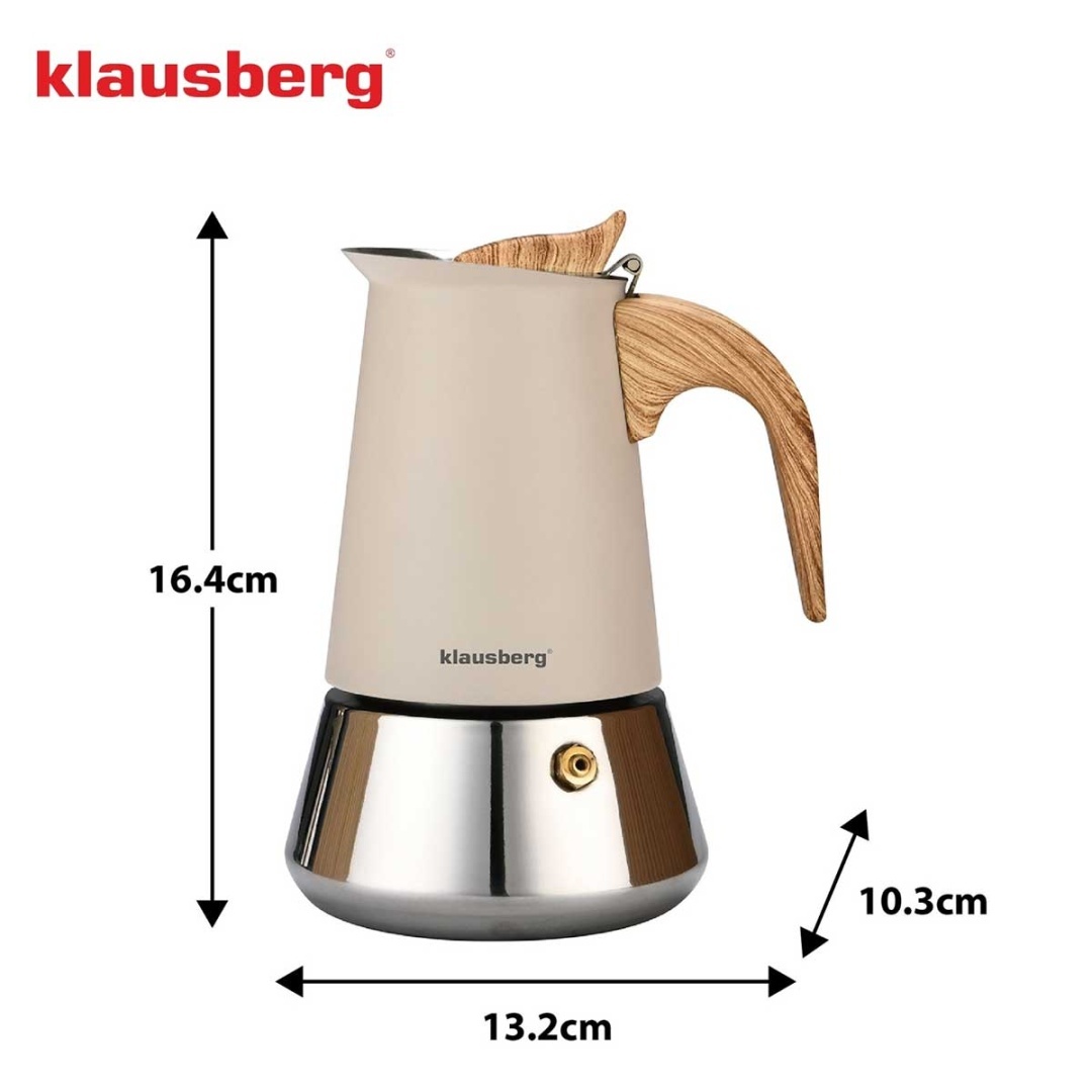 KAWIARKA ZAPARZACZ DO KAWY 200ml KLAUSBERG KB-7994 INDUKCJA - obrazek 4