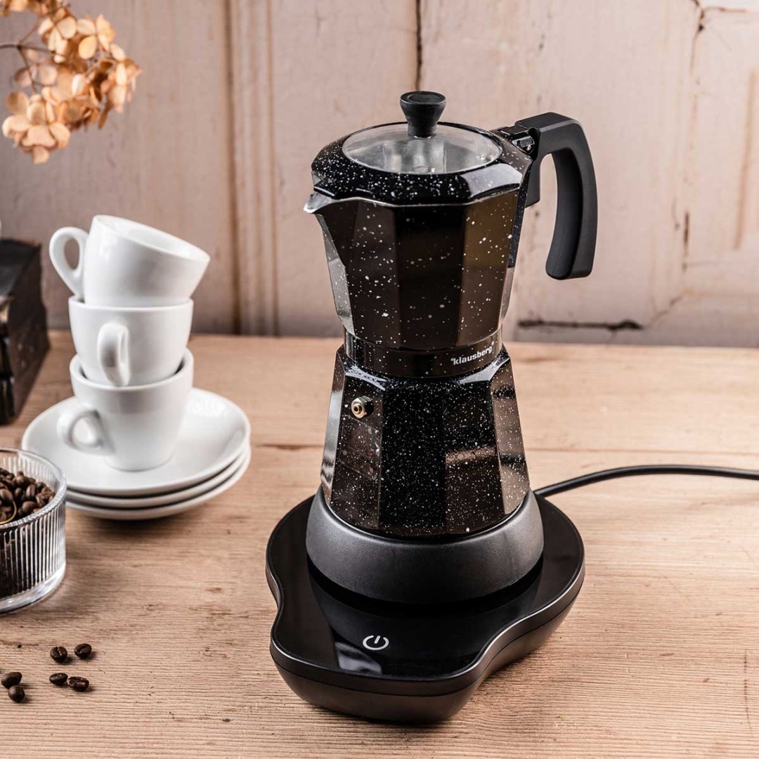 KAWIARKA ELEKTRYCZNA ESPRESSO 300ml KLAUSBERG KB-7998 500W - obrazek 2