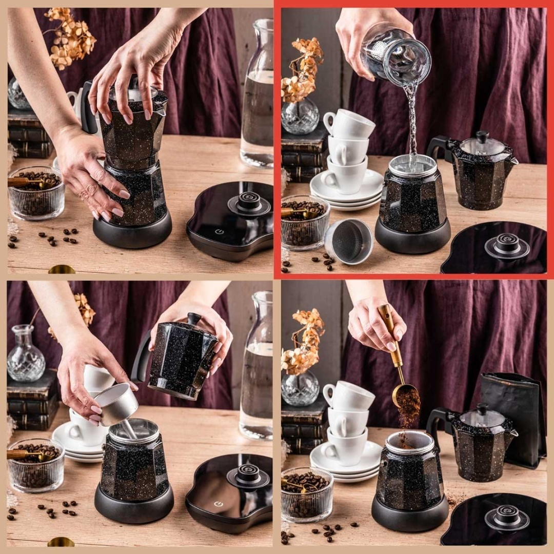 KAWIARKA ELEKTRYCZNA ESPRESSO 300ml KLAUSBERG KB-7998 500W - obrazek 6