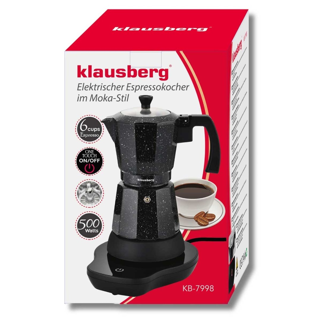 KAWIARKA ELEKTRYCZNA ESPRESSO 300ml KLAUSBERG KB-7998 500W - obrazek 15