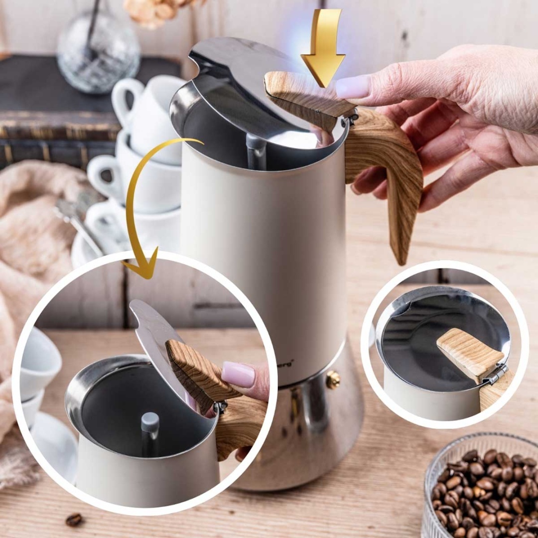 KAWIARKA ZAPARZACZ DO KAWY 600ml KLAUSBERG KB-7997 INDUKCJA - obrazek 7