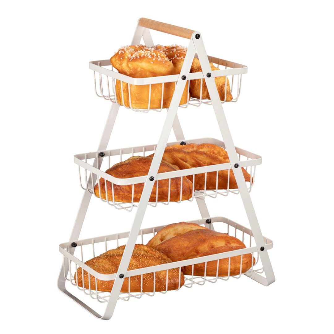 KOSZYK PIĘTROWY NA OWOCE PIECZYWO LOFT E-8178 - obrazek 2