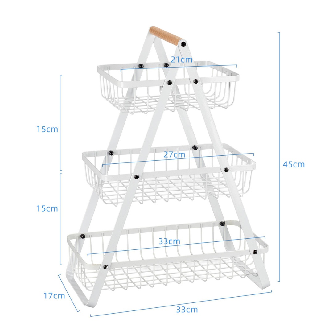 KOSZYK PIĘTROWY NA OWOCE PIECZYWO LOFT E-8178 - obrazek 5