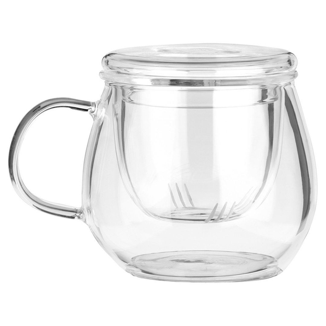 KUBEK SZKLANY 400ml Z ZAPARZACZEM I POKRYWĄ 139815 - obrazek 6