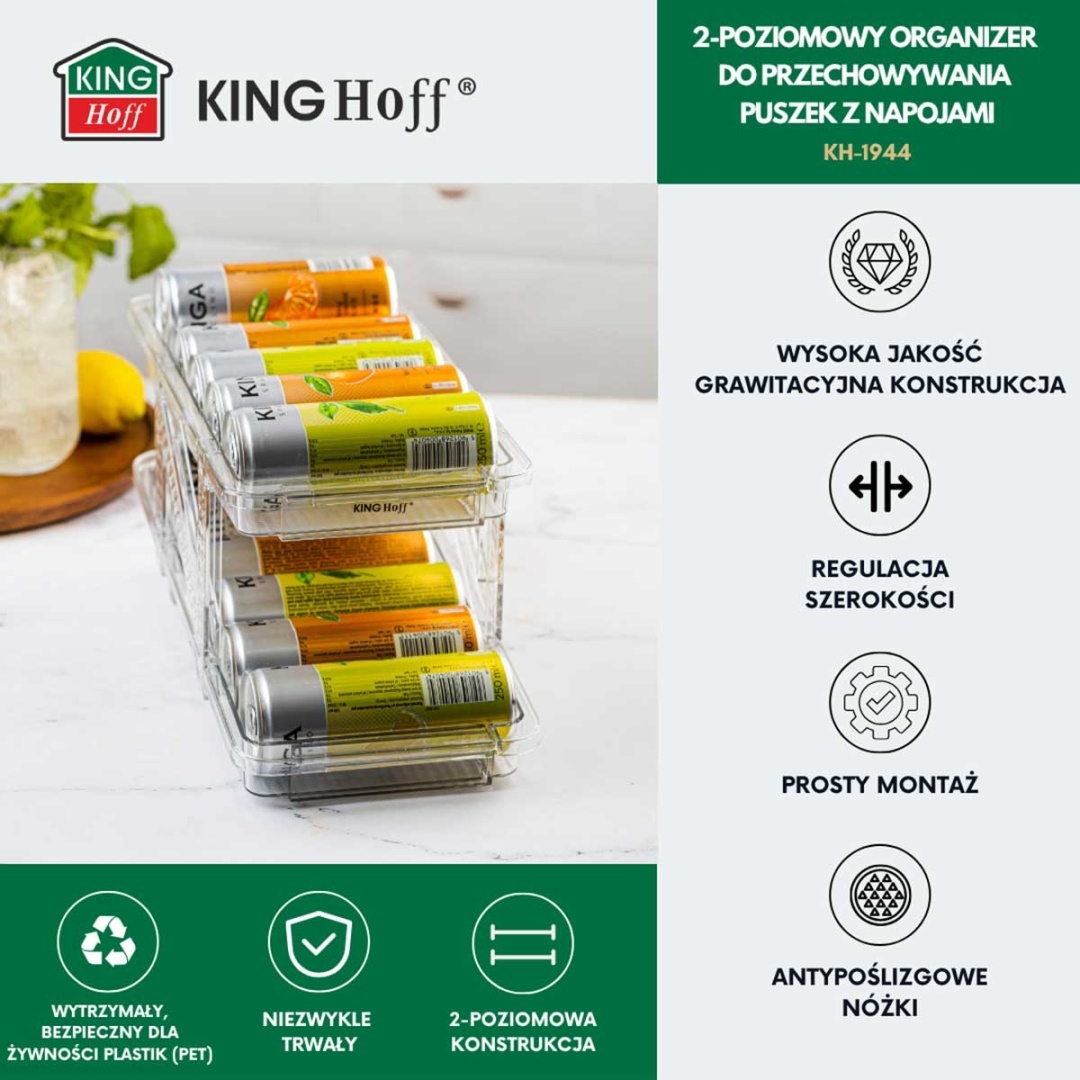 REGULOWANY ORGANIZER GRAWITACYJNY NA PUSZKI KINGHOFF KH-1944 - obrazek 4