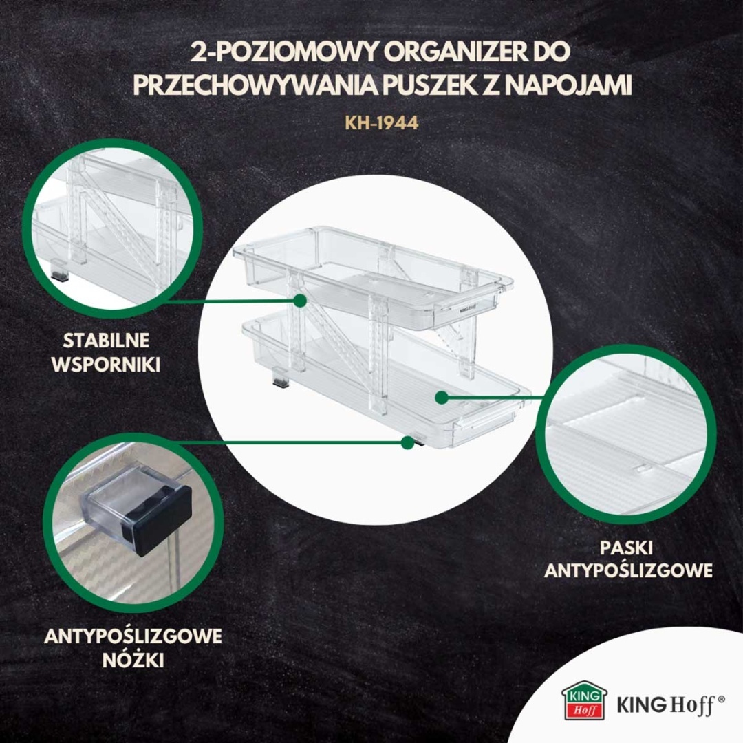 REGULOWANY ORGANIZER GRAWITACYJNY NA PUSZKI KINGHOFF KH-1944 - obrazek 11