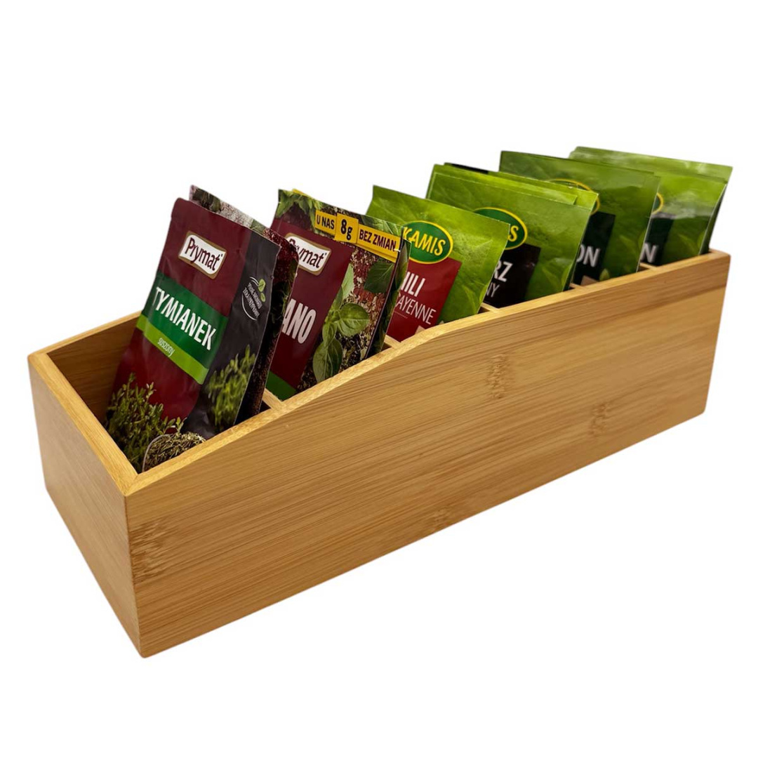 ORGANIZER BAMBUSOWY NA PRZYPRAWY W TOREBKACH 3807 - obrazek 8