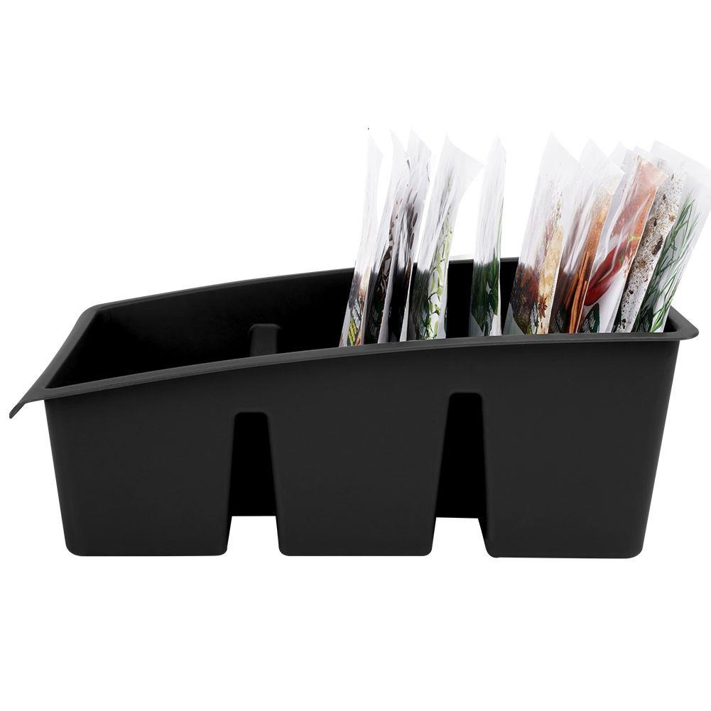 ORGANIZER POJEMNIK NA PRZYPRAWY W TOREBKACH CZARNY 229047-C - obrazek 8