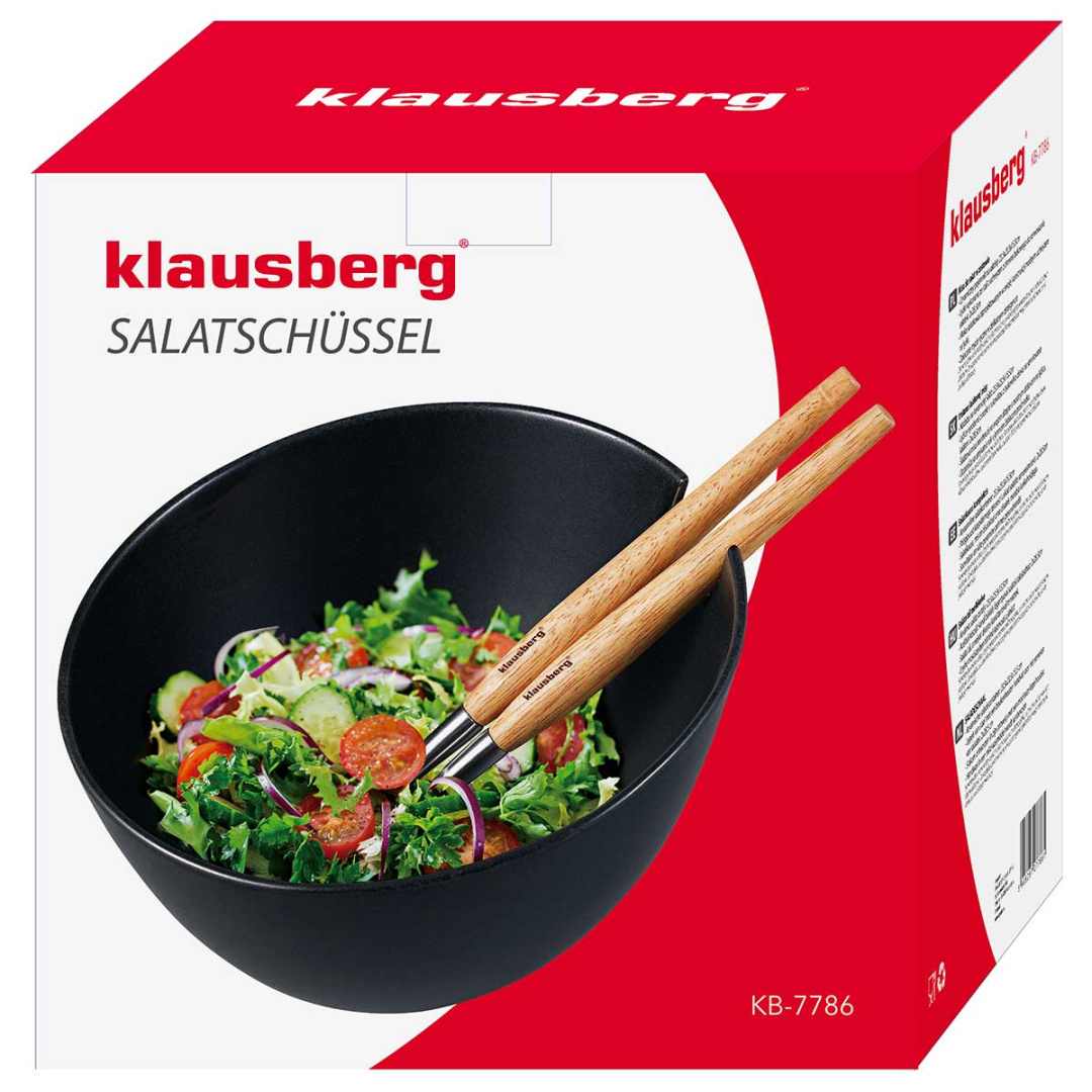PORCELANOWA MISA DO SAŁAT Z PRZYBORAMI KLAUSBERG KB-7786 CZARNA - obrazek 12