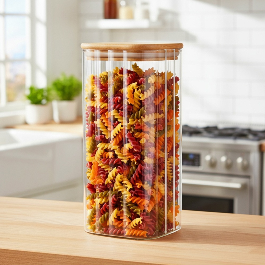 SZKLANY POJEMNIK KUCHENNY NA PRODUKTY SYPKIE 1,6L 229249 - obrazek 2