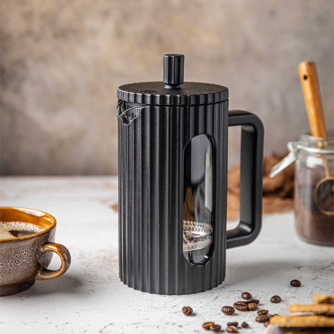 ZAPARZACZ TŁOKOWY DO KAWY/HERBATY 600ml KLAUSBERG KB-7746 CZARNY - obrazek 4