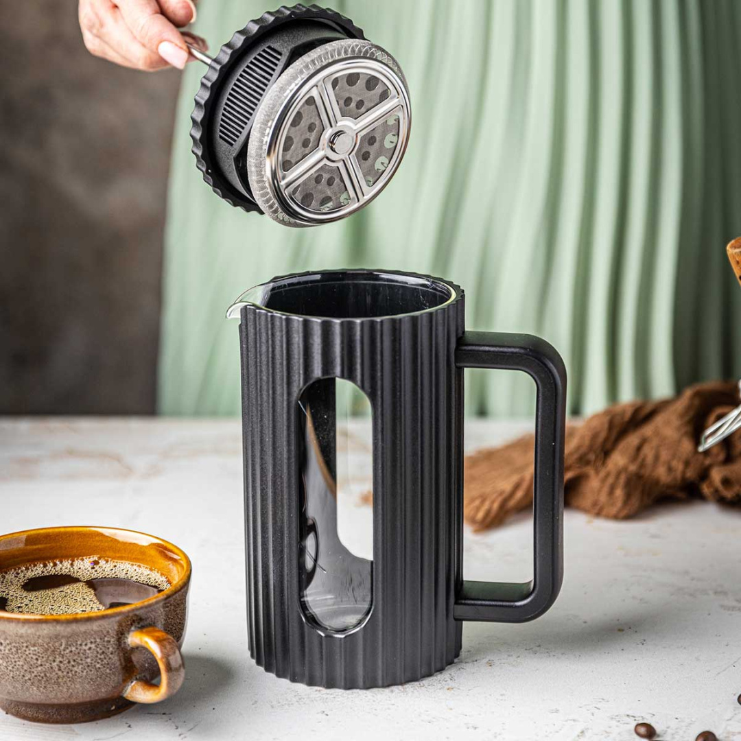 ZAPARZACZ TŁOKOWY DO KAWY/HERBATY 600ml KLAUSBERG KB-7746 CZARNY - obrazek 10