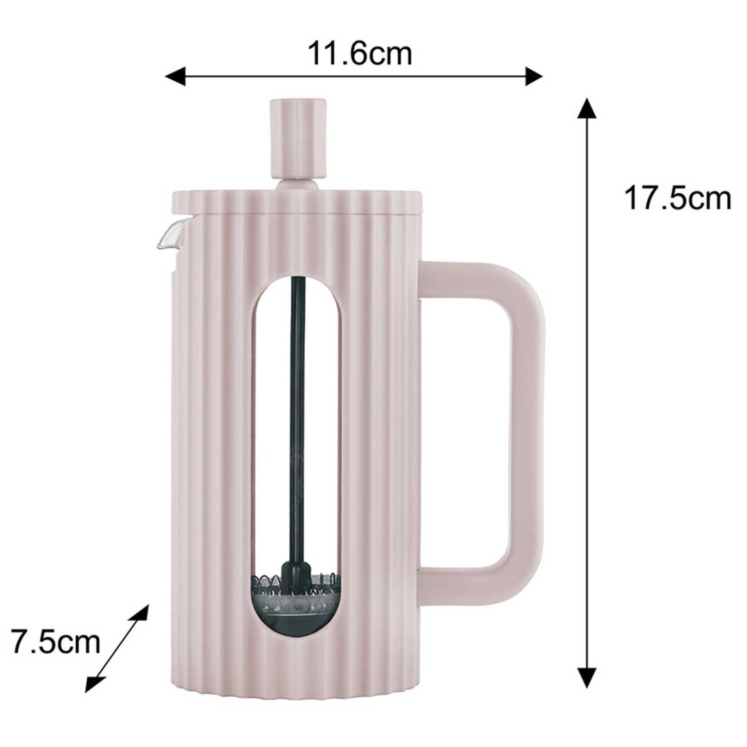 ZAPARZACZ TŁOKOWY DO KAWY/HERBATY 350ml KLAUSBERG KB-7744 RÓŻOWY - obrazek 3